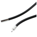 5X(25.5 Inch 3MM Rubber Neck Cord Necklace with Stainless Steel Closure -  J1O1)