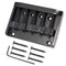 5 Strings Saddle Bridge Fixed Tailpiece for Electric Guitar Bass Strings Mu