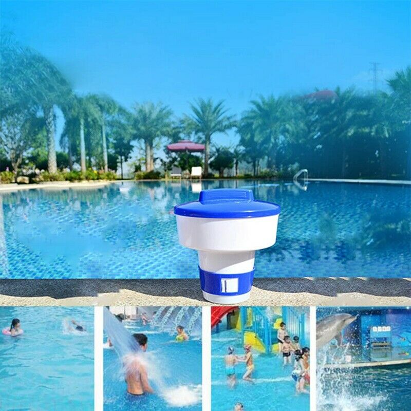 1X(Swimming Pool Floating Pills Disinfecting Automatic Dispenser Floating M