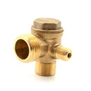 Golden Male 3 Way Brass Thread Air Compressor Check Valve Connector Tool  Gw