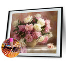 Pink Flowers 5D Diamond DIY Painting Craft Kit Home Decor Craft