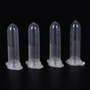 100pcs 2ml Micro Centrifuge Tube Vial Clear Plastic Vials Container Snap Cap_SE