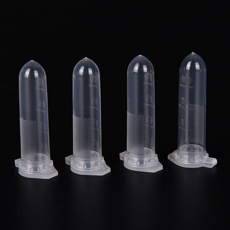 100pcs 2ml Micro Centrifuge Tube Vial Clear Plastic Vials Container Snap Cap_SE