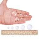 50 Pieces 10mm 12mm 16mm 20mm 25mm Clear Round Glass Cabochon Crystal Dome Flat