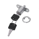 Home Office Door Showcase Cylinder Plunger Lock with 2 Pcs Keys O4F9