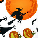 Halloween Pumpkins Witch Wall Stickers Decals Removable Home Decoration