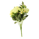 9Heads Artificial Rose Flowers Silk Bouquet Bridal Home Vase Decor DIY Green