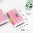 New Office A6 Expanding File Folder Wallet Organ Bag 13 Layer Rainbow Hang  N4I5