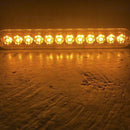 12LED Amber Strobe Light Truck Hazard Beacon Flash Warn Emergency 12- JR BX