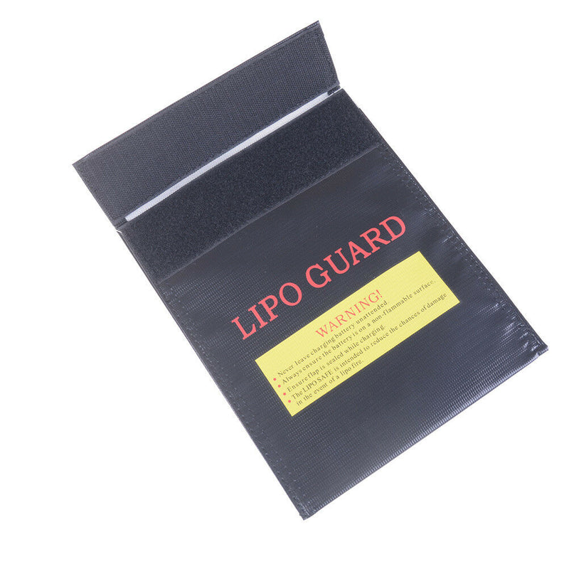 Black Fireproof RC LiPo Battery Safe Bag Safe Guard Charge Bag Sack 180x230mm SE