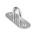 4Pcs 9Mm Stainless Steel Ceiling Hook Oblong Pad Eye Plate,Marine Hardware