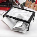 Full Page 3x Magnifier With LED Light Magnifying Glass Aid Lens Reading Boo Y0K4