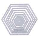 Hexagon Spiral Metal Cutting Dies Stencil DIY Scrapbooking Embossing Album Paper