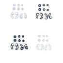 4 Set Silicone Replacement Eartips  & Ear Hook For Beatsx Urbeats