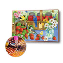 Full Drill Round Diamond Painting Home Decor Mosaic (B3339 Berries Birds)
