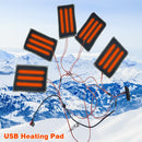 Carbon Fiber Sheet Warm Winter Electric DIY 5 In 1 USB Heating Pad Vest Jacket
