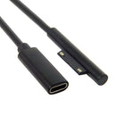 0.2M Female USB-C Charging Cable for Surface Pro 6/5/4/3 Surface Laptop 1/2 Y8U6