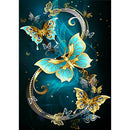 5D DIY Butterfly Full Drill Round Diamond Painting Rhinestone Mosaic Kits