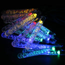 Waterproof 4.8M 20 LEDs Light Garland Stalactite Ice Winter Energy Solar fo I6Y2
