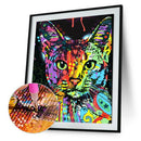 Colorful Cat 5D Diamond DIY Painting  Kit Home Decor Craft