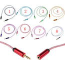 3.5mm Male to Female Stereo Audio Headphone Extention Cable Cord 1M