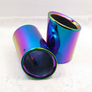 Automobile Universal Modified Tail Pipe End Throat Muffler Stainless Steel