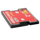 Dual Port SD to CF Card Adapter MMC SDHC SDXC to Compact Flash Type I Card