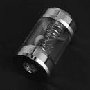 Computer PC Water Cooling Flow Meter Metal Filter Covers G1/4 Threaded for Tube