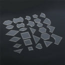 54Pcs Acrylic Quilting Templates Sewing Stencils Patchwork Ruler Sewing Too R3N9