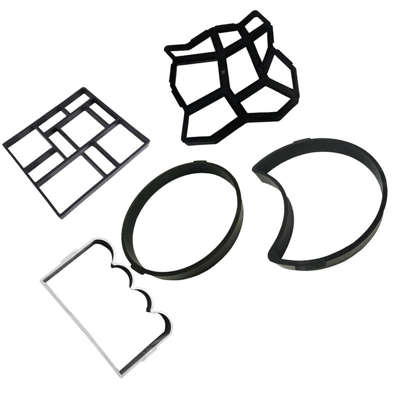 2pcs Path Maker Mould Paving DIY Lawn Concrete Paving Garden Path Molds