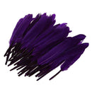 Approx. 50pcs 4-6 Inches Dyed Goose Feather for Decoration Craft---Purple Y2Y6