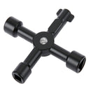 1Pcs Black Key Spanner Triangle Key Spanner In Multi-function Electrical Cabinet