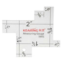 2 Inch Sewing Measuring Gauge Imperial Inches Quilting Ruler for Crafts DIY