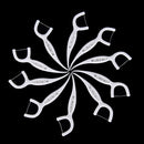 100Pcs/Pack Sticks Health Tooth Clean Picks Dental Floss Flosser Toothpicks Ew