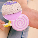 Cute Lollipop Foot Clean Scrubber Hard Skin Callus Remover Scrub Pumice Gri
