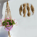 2 Pcs Macrame Plant Hanger Indoor Outdoor Hanging Planter Basket Jute Rope  Y1L5