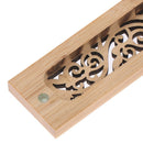 1Pc Bamboo Wood Incense Stick Holder Burning Joss Insence Box Burner Ash Cat Hn