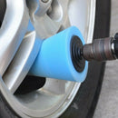 Car Wheel Hub Polish Buffing Shank Polishing Sponge Cone Metal Foam Pad for