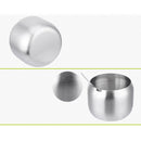 1pc Stainless Steel Condiment Serving Pots Seasoning Box with Spoon & Lid