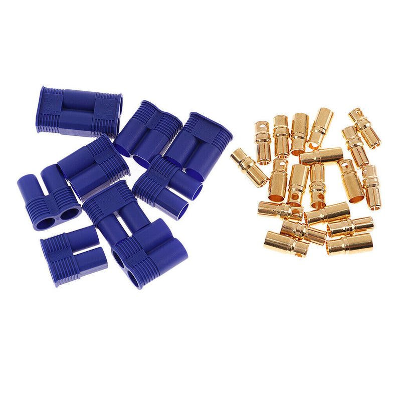5Set RC Airplane Battery Charger Cable EC8 Male Female Connector Banana Plug