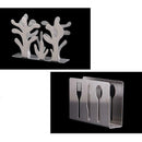 1Pcs Stainless Steel Stylish Tissue Holder Napkin Dispenser Durable Plant D