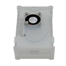 2X(Transparent Acrylic Case Enclosure Box with Cooling Fan for Raspberry Pi