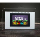 Wireless Backlight LCD Alarm Clock Thermometer Humidity Tester Meter Clock