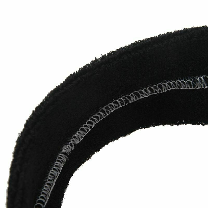 1PC Unisex Elastic Sweatband Headband Tennis Basketball Yoga Sport Color:Bl