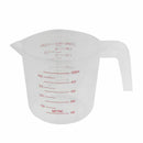 500ml Home Lab Measuring Jug Pitcher Plastic Handle Pour Spout Container G2J8