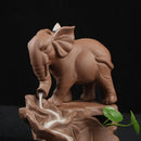 Elephant Backflow Incense Burner Incense Censer Use In Home Office Holder C I4R2