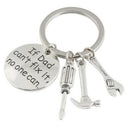 Mini Hand Tool Keychain Keyring For Dad Fathers Day Key Ring Chain Daddy Gift x1