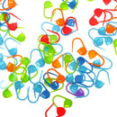 100pcs Knitting Crochet Locking Stitch Needles Clip Markers Holder&9 Needles
