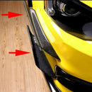 4PCS Carbon Fiber Car Bumper Fin Canard Splitter Diffuser Valance Spoiler L