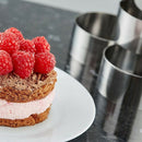 Cake Molds Stainless Steel Cake Rings Cake Mousse Mold with Pusher,3.15In D